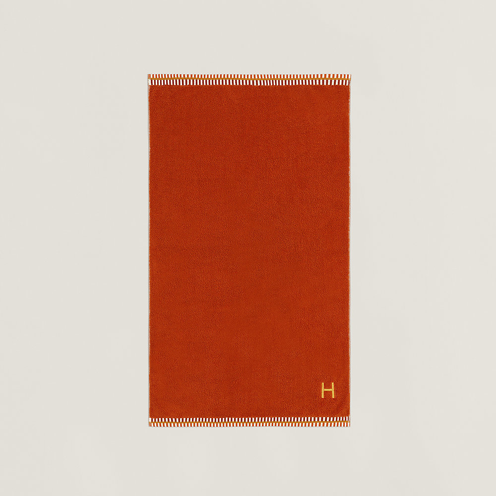 フェイスタオル 《ヴィス・ヴェルサ》 - オレンジ | Hermès - エルメス